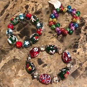 Christmas holiday bracelets